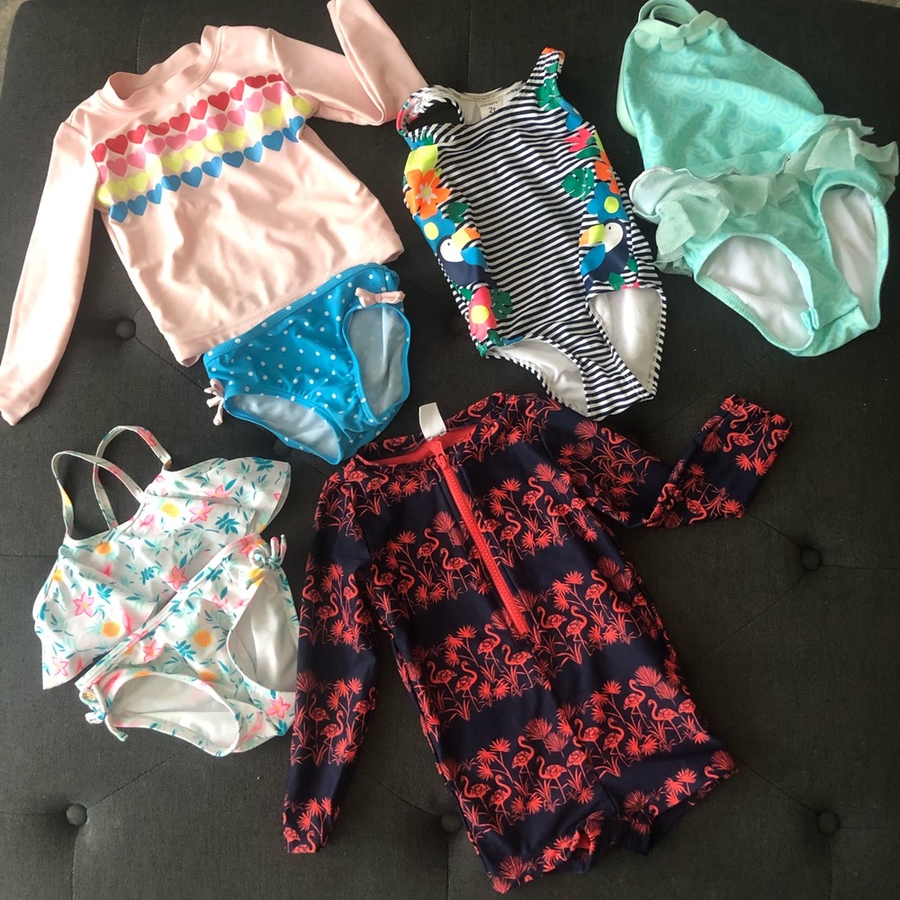 Bundle of 5!! Size 2T Bathing Suits